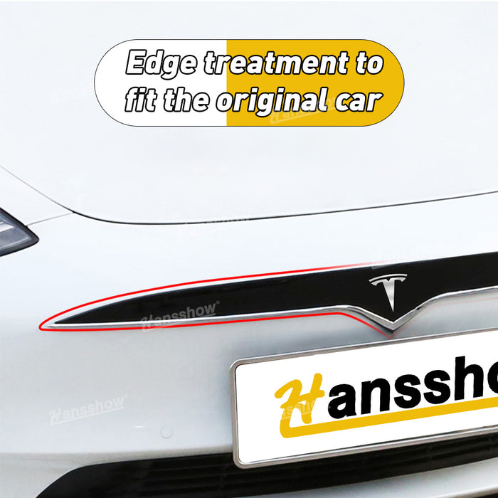 Autocollant de pare-chocs de calandre Tesla Model Y/3 Accessoire d'extérieur populaire ｜ Hansshow