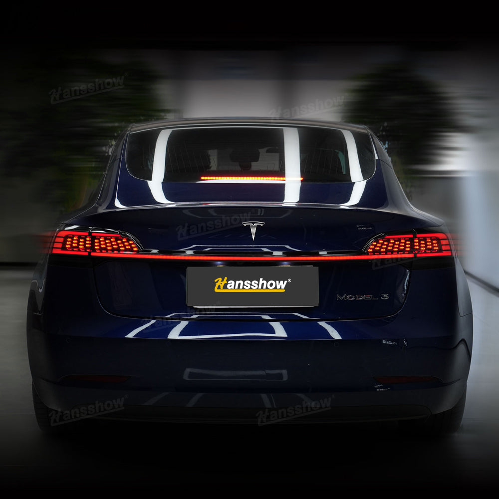 Tesla Model 3 Starlink Tail Light Starry Style Full-Width LED Strip Tail Light Assemblies