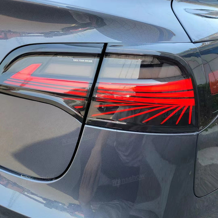 Feux arrière de style fantôme pour Tesla Model 3/Y Ensembles de feux arrière Clignotants à LED