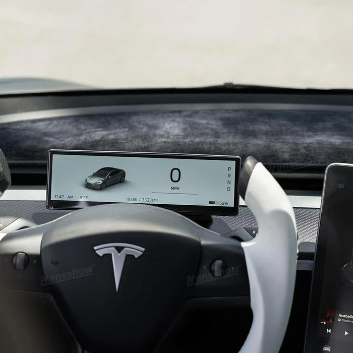 Tableau de bord à écran tactile F888 de 8,8 pouces avec grille d'aération intégrée, affichage tête haute du tableau de bord Tesla Model 3/Y | Hansshow