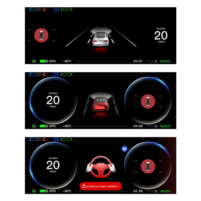 Hansshow FY9 Carplay Dashboard Screen for Tesla Model 3/Y: Enhanced Safety & Luxury Accessories Upgrade