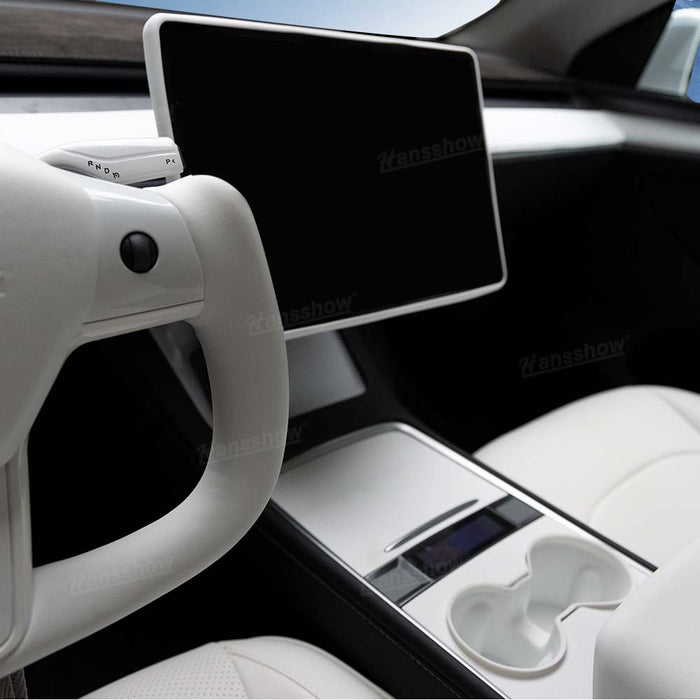 Ensemble de kits de style enthousiaste blancs pour Tesla Model Y/Model 3 Ensemble d'accessoires d'intérieur blancs Tesla | Hansshow