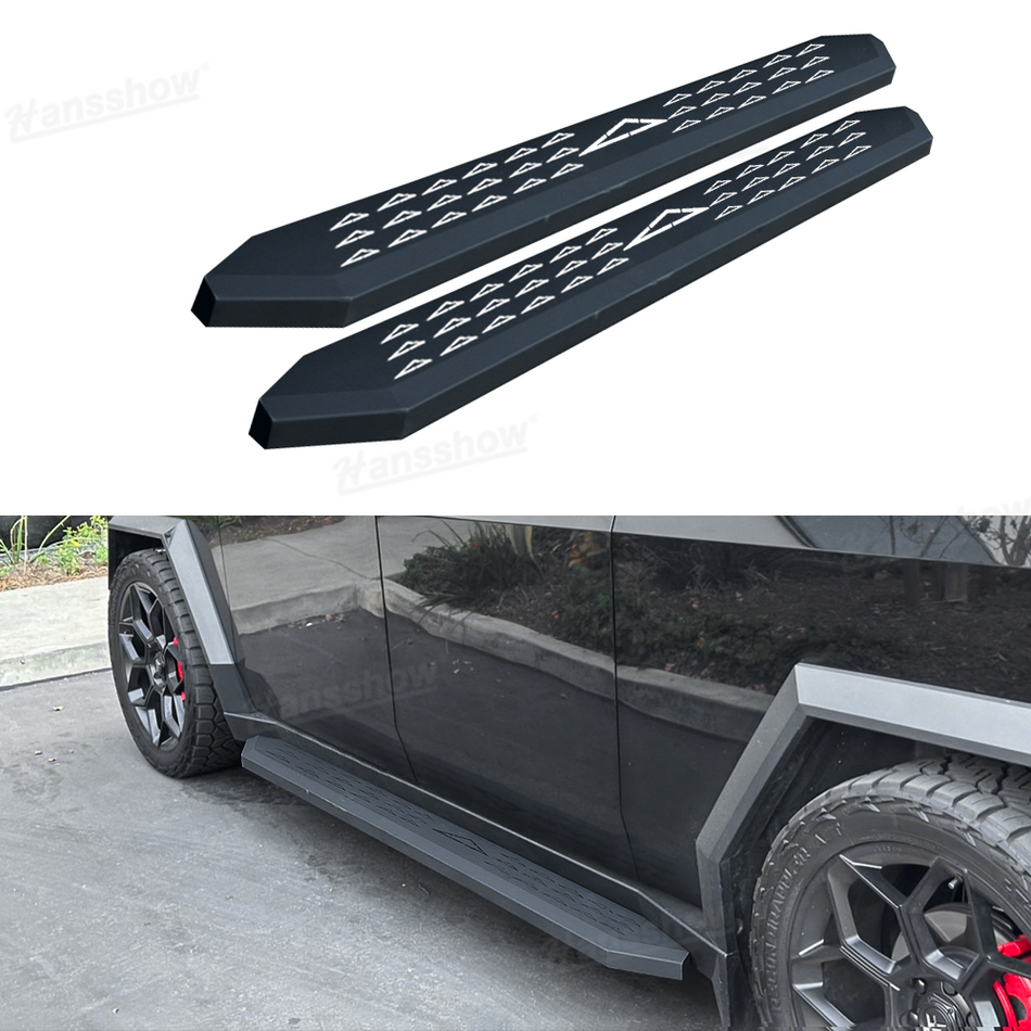 Tesla Cybertruck Running Board Side Steps Pedal Nerf Bar-Upgrade Running Boards | Hansshow