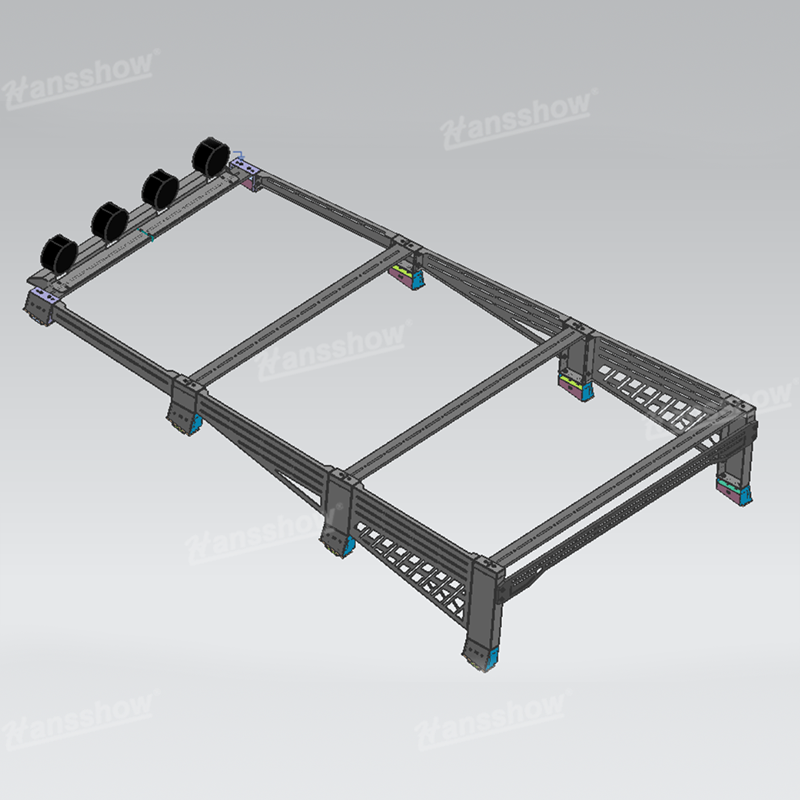 Tesla Cybertruck Roof Platform Roof Rack With Lighting Headlight Bar Exterior Accessories | Hansshow