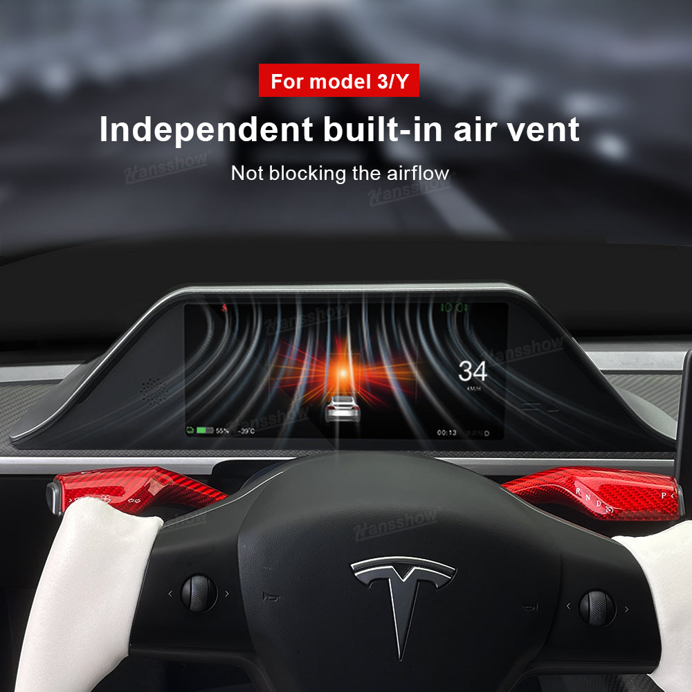 Hansshow Tesla Model 3 Y 8.9" Head-Up Display Instrument Cluster FY9-C Dashboard Display Touchscreen Inspired By Model S/X Style