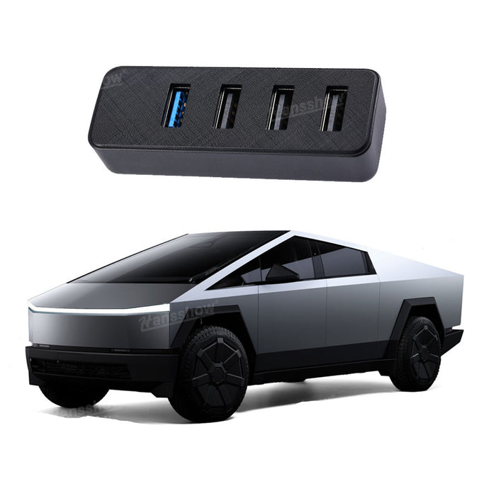 Tesla Cybertruck – boîte à gants 4 en 1, Station d'accueil Hub USB pour caméra de tableau de bord, lecteur Flash, transfert de données, musique de jeu | Hansshow