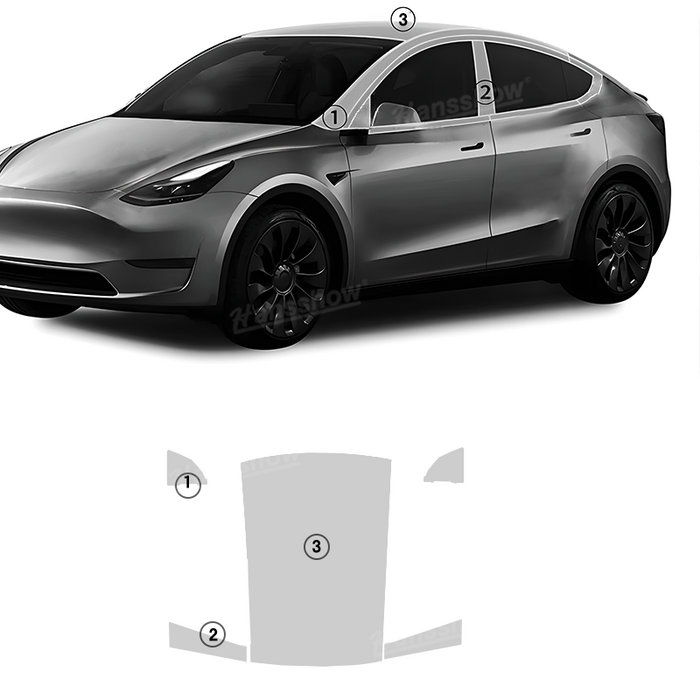 Tesla Model Y DIY Color PPF Protection Film Kit-Wrap Pre-cut Full Coverage Protective | Hansshow