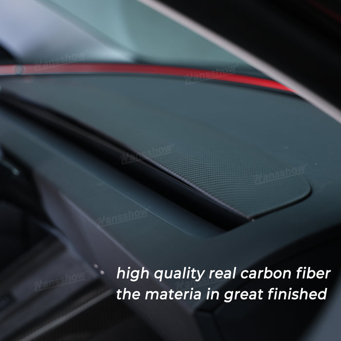 Tesla Model 3 Highland Central Control Dashboard Panel Trim Replacement In Real Carbon Fiber Interior Accessories|Hansshow