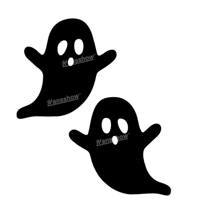 Halloween-Themed Ghost Face Car Rearview Mirror Sticker|Hansshow