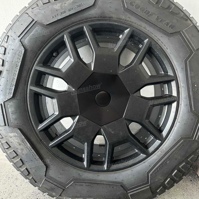 Tesla Cybertruck Gen2.0 Heptagon Center Wheel Hub Cap Wheel Rim Caps With Lug Nut Caps|Hansshow