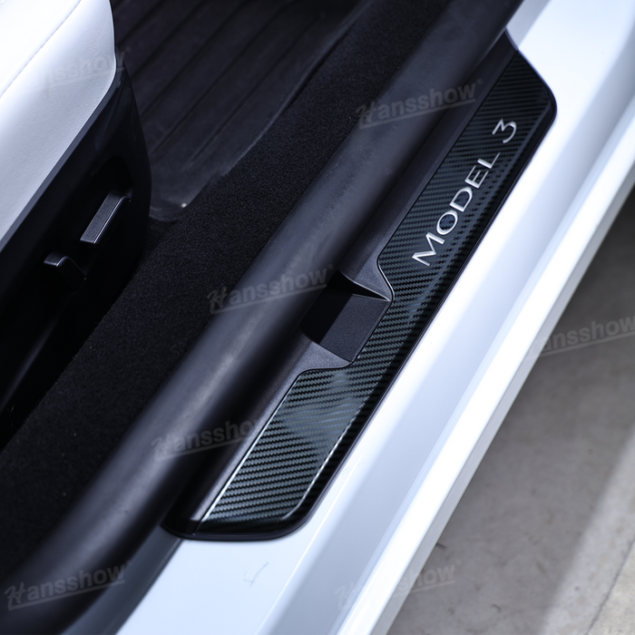 Tesla Model 3 Highland LED illuminated Door Sill Covers Protector Welcome Pedal|Hansshow