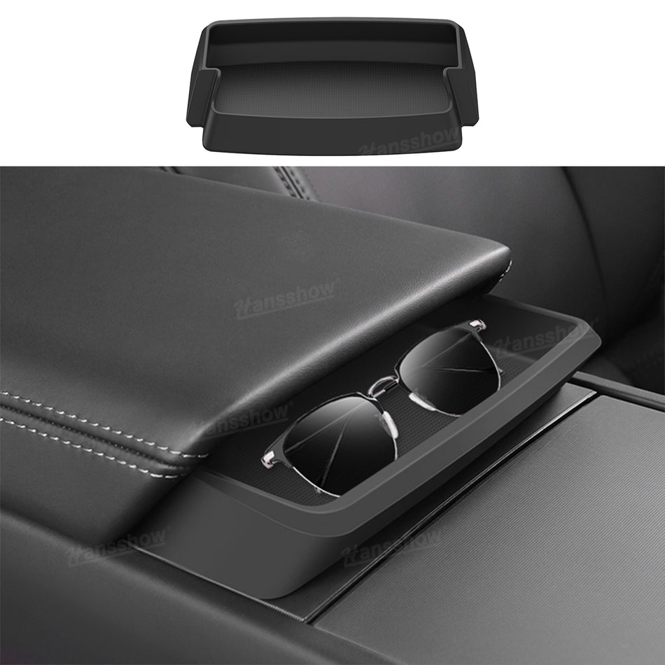 Tesla Model 3 Highland Center Console Organizer Tray Armrest Storage Sunglasses Tray Interior Accessories|Hansshow