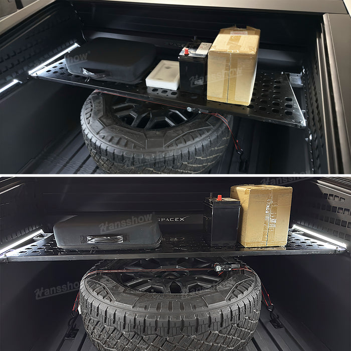 Tesla Cybertruck Cargo Shelve Divider All In One Upgrade Molle Panel Vertical & Horizontal Dual-Use Design | Hansshow