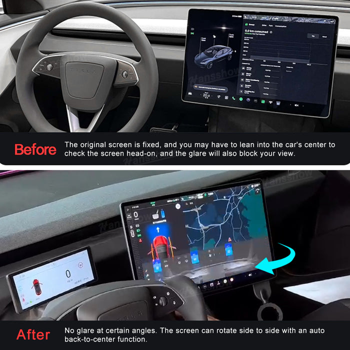 Support pivotant pour écran tactile de la console centrale de Tesla Model 3 Highland