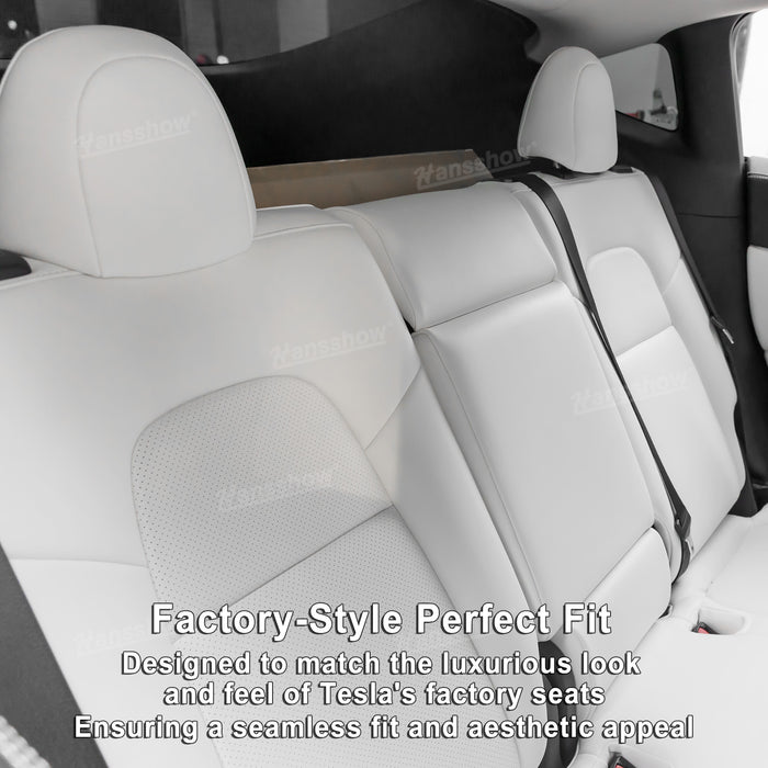 Tesla Model Y/3 Seat Replacement Car Seat NAPPA Leather OEM Foam Full Set Inspired By Model 3 Highland Performance|Hansshow