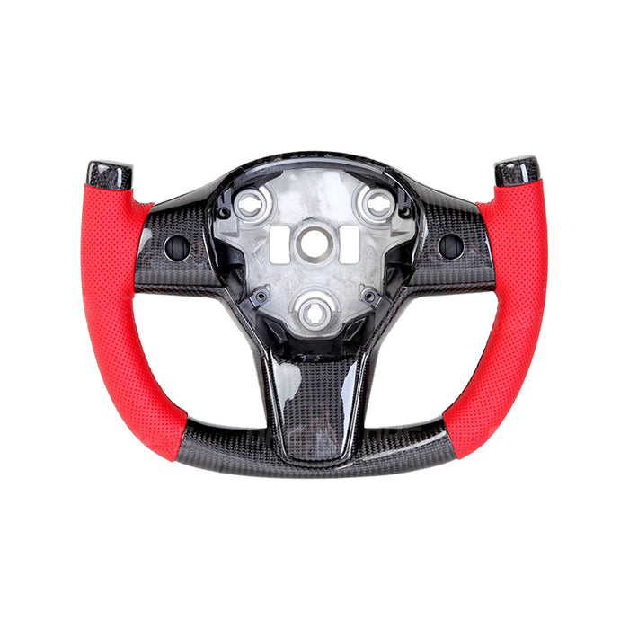 Tesla Model 3 / Y Custom Carbon Fiber Steering Wheels F1 Style