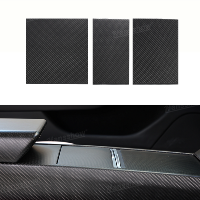 Tesla Model 3 Highland Real Carbon Fiber Center Console Cover Console Protector | Hansshow