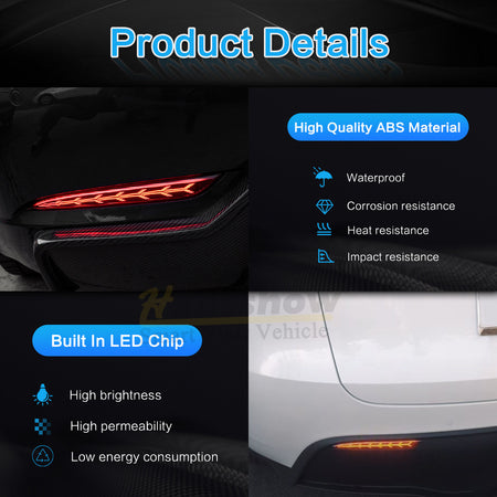 Waterproof rear bumper light