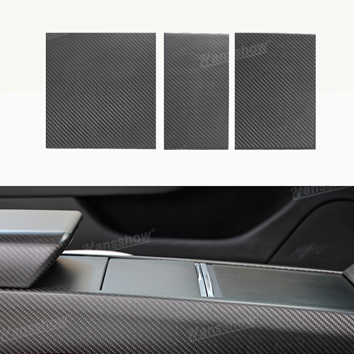 Tesla Model 3 Highland Real Carbon Fiber Center Console Cover Console Protector | Hansshow