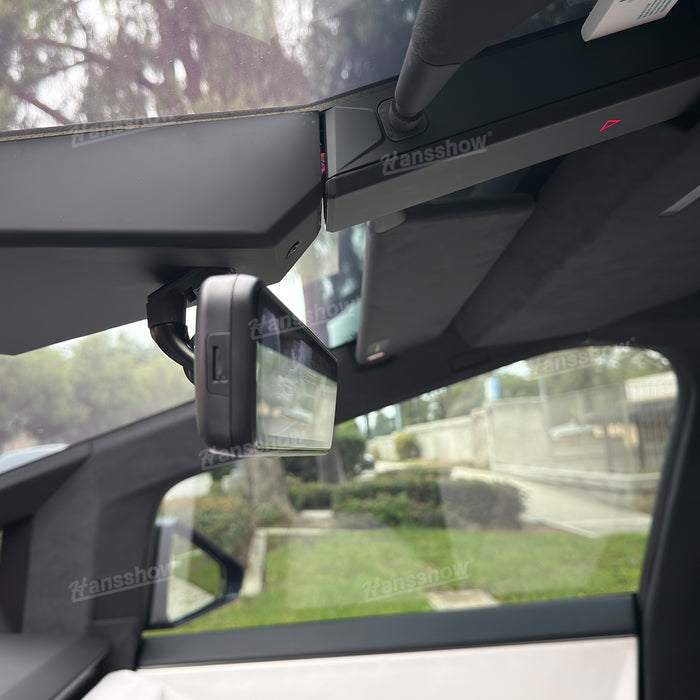 Tesla Cybertruck Media Espejo retrovisor 8,2 "Grabadora de doble canal Accesorios interiores electrónicos | Hansshow