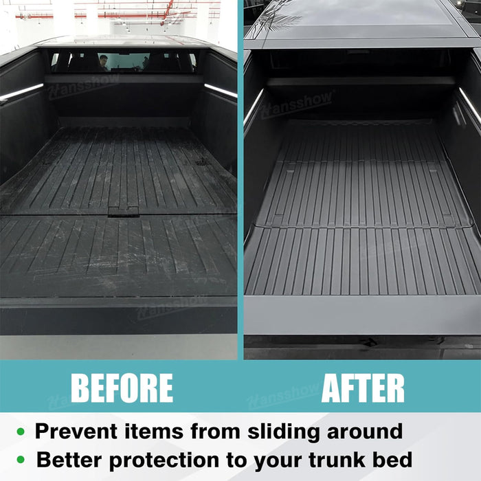 Cybertruck Custom Fit Floor & Trunk Mat Set - Durable TPE Material