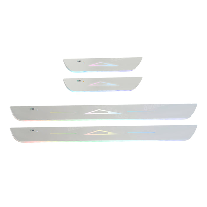 Tesla Cybertruck Illuminated Door Sill Light LED Welcome Pedal Sill Light Plate | Hansshow