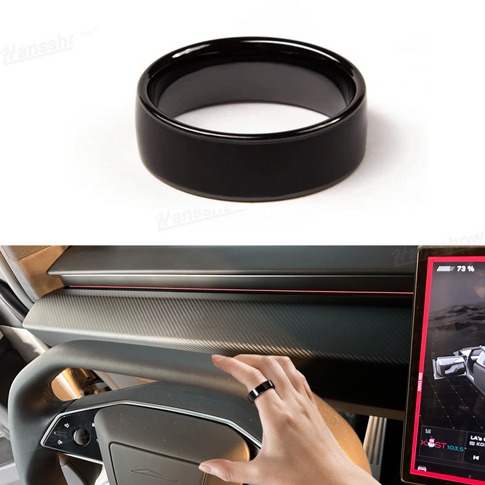 Tesla Cybertruck Smart Ring Key Black | Hansshow