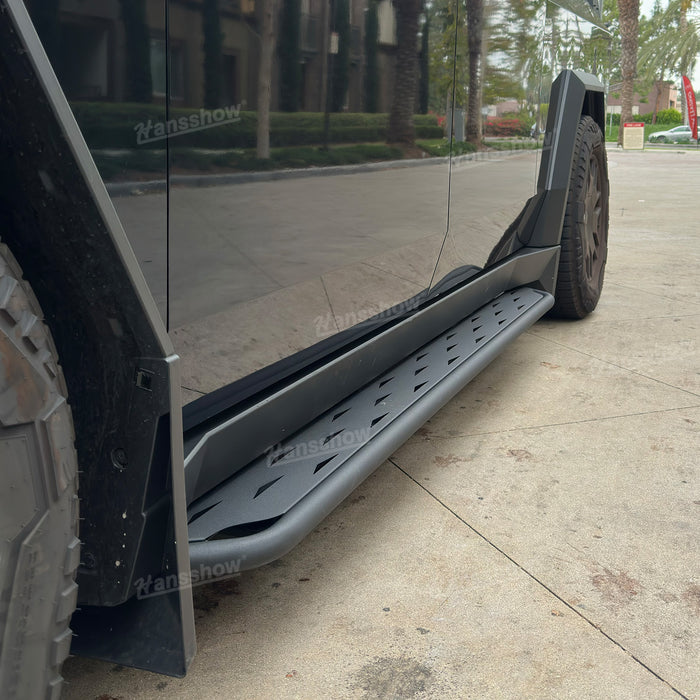 Hansshow Tesla Cybertruck Running Boards Side Steps Exterior Brackets Nerf Bars