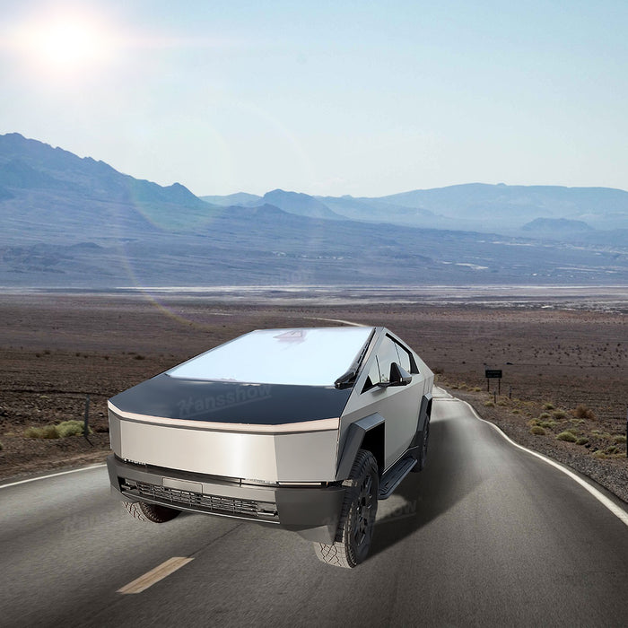 Pare-soleil pliable pour pare-brise Tesla Cybertruck | Hansshow