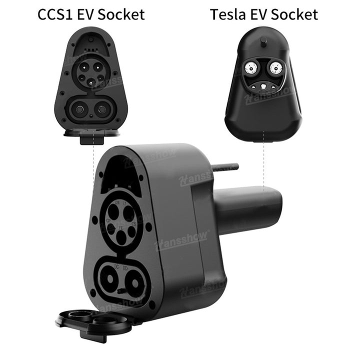 Adaptateur de charge Tesla Cybertruck CCS1 x J1772 Charge rapide pour adaptateur Cybertruck CCS1 vers Tesla | Hansshow