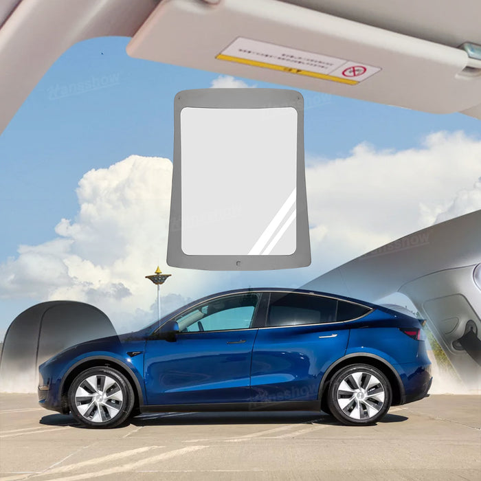 Toit ouvrant en verre anti-UV Hansshow Tesla Model Y Smart Canopy Pare-soleil sensible à la lumière