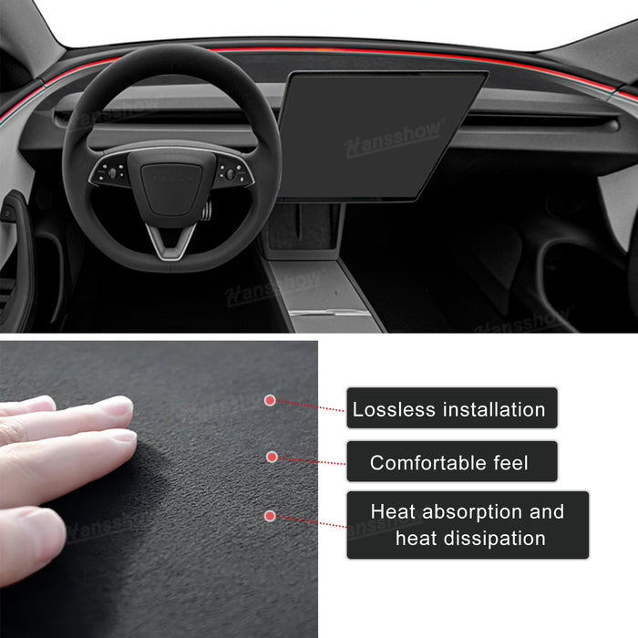 Tesla Model 3 Highland Dashboard Cover Light-Proof Pad Sunshade No-Glare Interior | Hansshow