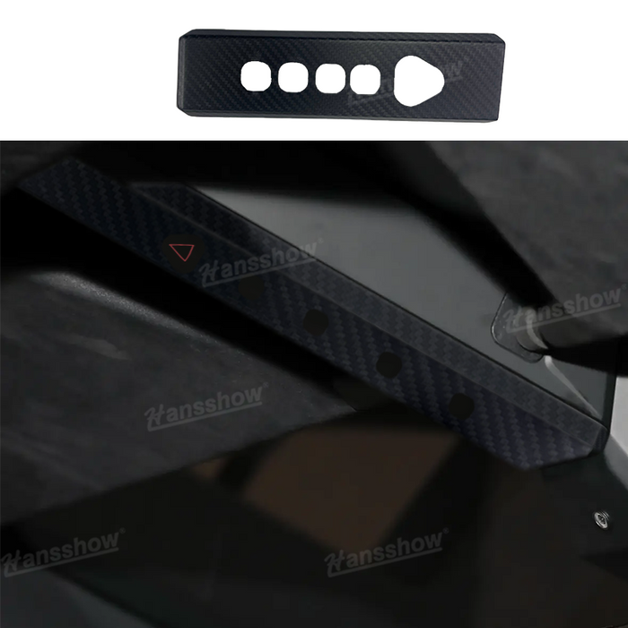 Tesla Cybertruck Real Carbon Fiber Reading Light Trim Cover Light Frame | Hansshow