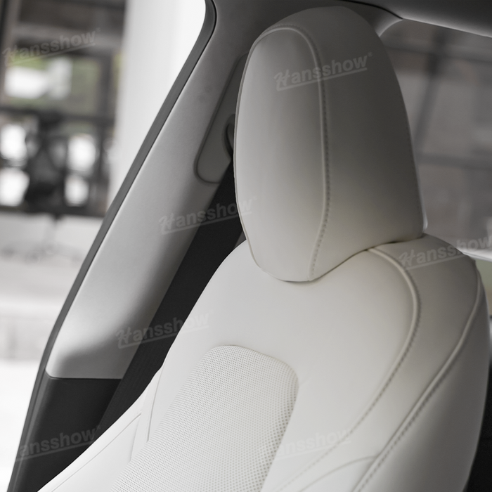 Model Y/3/3 Highland Massage Seat Cover Nappa Leather Custom Interior Accessories | Hansshow