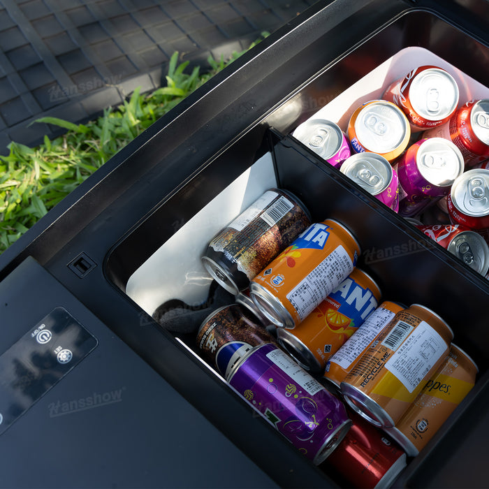 Tesla Model Y Kühlschrank 35L App-Steuerung Kofferraum-Kühlschrank Auto-Gefrierschrank für Outdoor-Reisen Camping|Hansshow