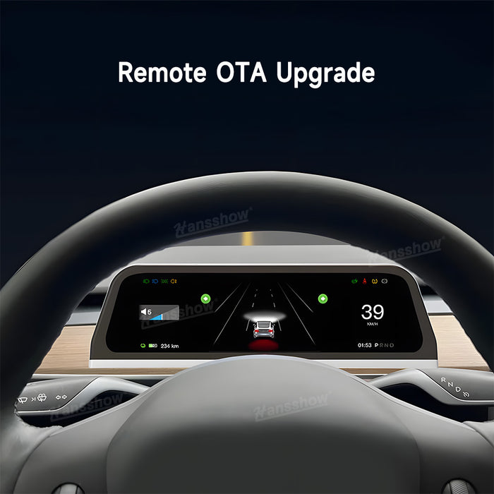 Tesla Model Y/3/3 Highland Head Up Carplay F96 9.6-inch Instrument Cluster Display Online OTA Upgrade Touch Screen|Hansshow