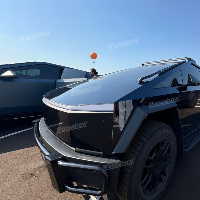 Barre de pare-chocs avant en acier pour Tesla Cybertruck - Q235 - Texture noire - Pare-chocs avant | Hansshow