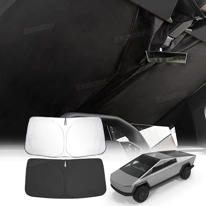 Windshield Sunshade Umbrella Sun Visor Foldable Sun Shield For Tesla Cybertruck