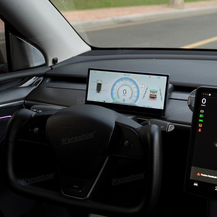 Tableau de bord intelligent Hansshow Model 3/Y F9 avec écran tactile de 9 pouces Carplay/Android Auto avec caméra frontale 