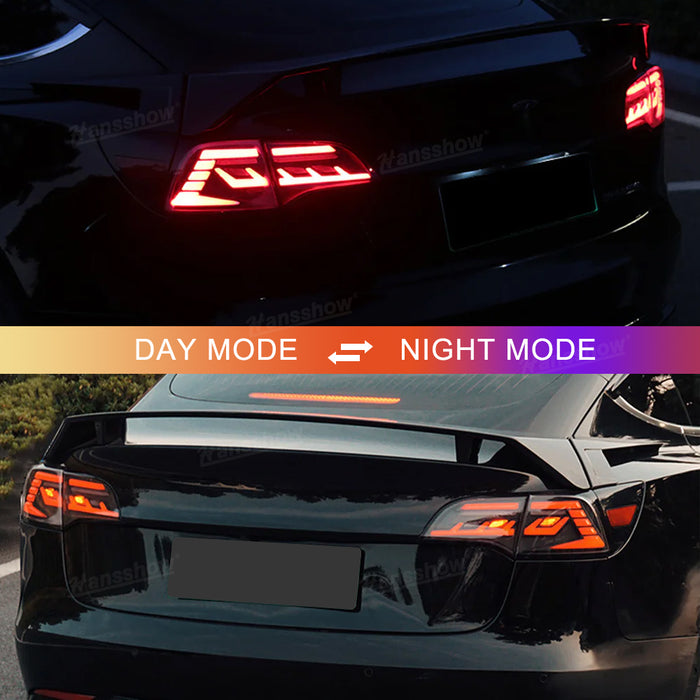 Feux arrière Tesla Model 3/Y Streamer Feux arrière Ensembles Clignotants à LED