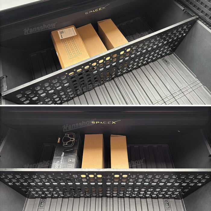 Tesla Cybertruck Cargo Shelve Divider All In One Upgrade Molle Panel Vertical & Horizontal Dual-Use Design | Hansshow