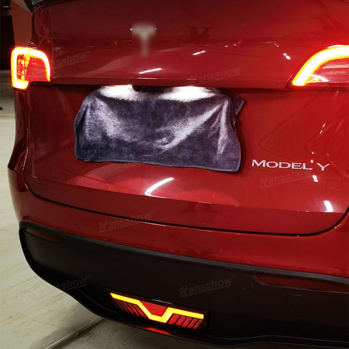 Tesla Model Y Rear Brake Pilot Lights Turn Signals Exterior Accessories Led Lamp Replacement|Hansshow