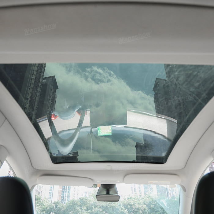 Tesla Model Y Electric Powered Sunshade Retractable Glass Roof Sunshade | Hansshow