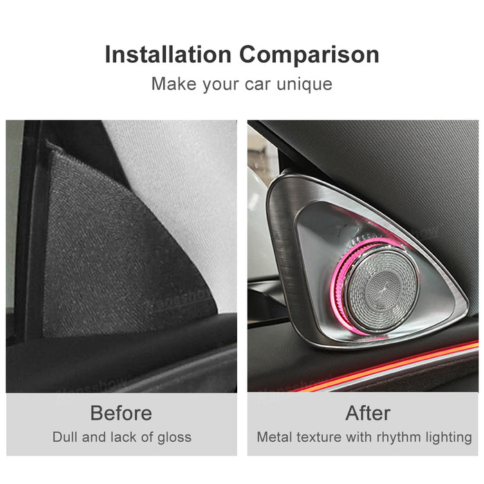 Tesla Model Y/3/3 Highland Rotating Speaker 4D Audio Rotate Tweeter With LED Ambient Lighting