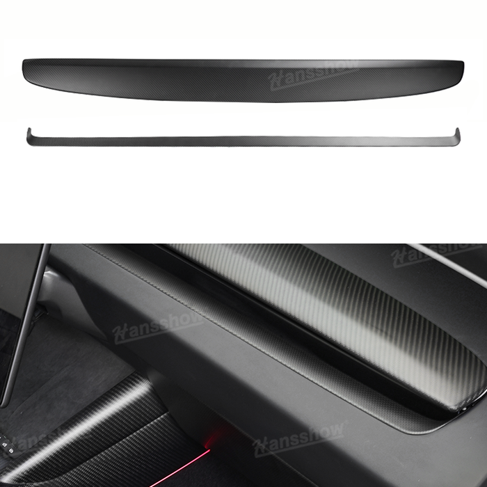 Tesla Model 3 Highland Full Interior Carbon Fiber Upgrade Kit Real Dry Molded Carbon Fiber Cover Wrap Protection | Hansshow