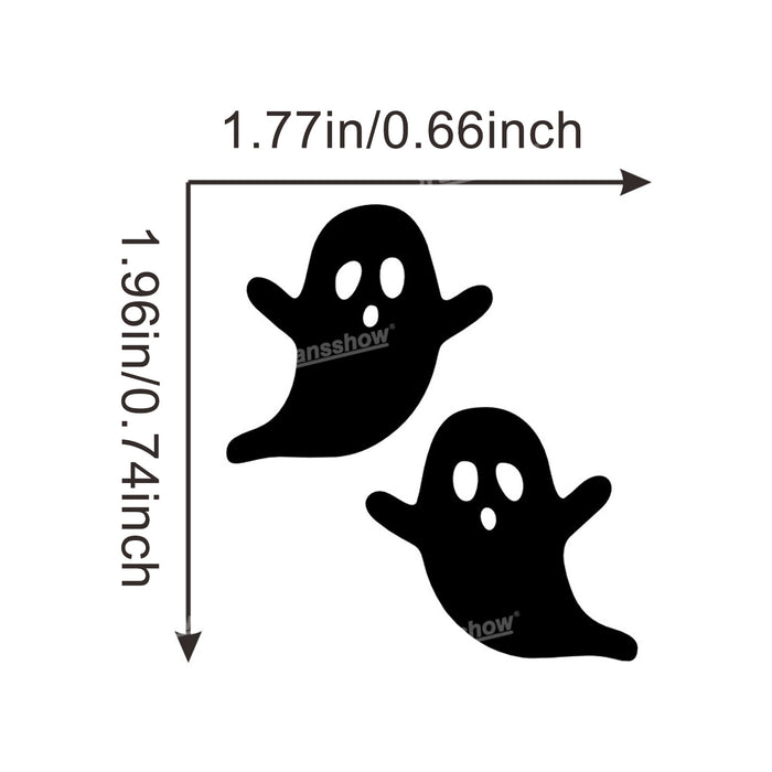 Halloween-Themed Ghost Face Car Rearview Mirror Sticker|Hansshow