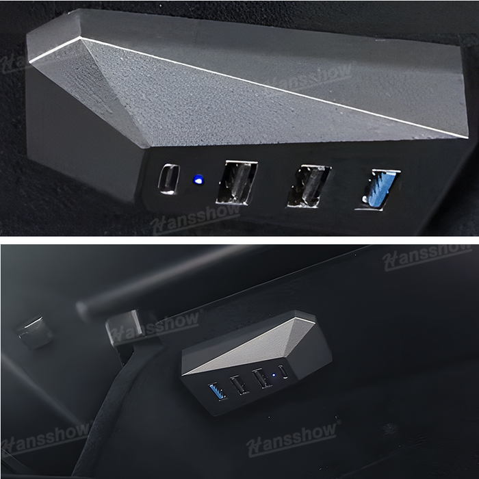 Tesla Cybertruck 4-in-1 Glove Box USB Hub Docking Station|Hansshow