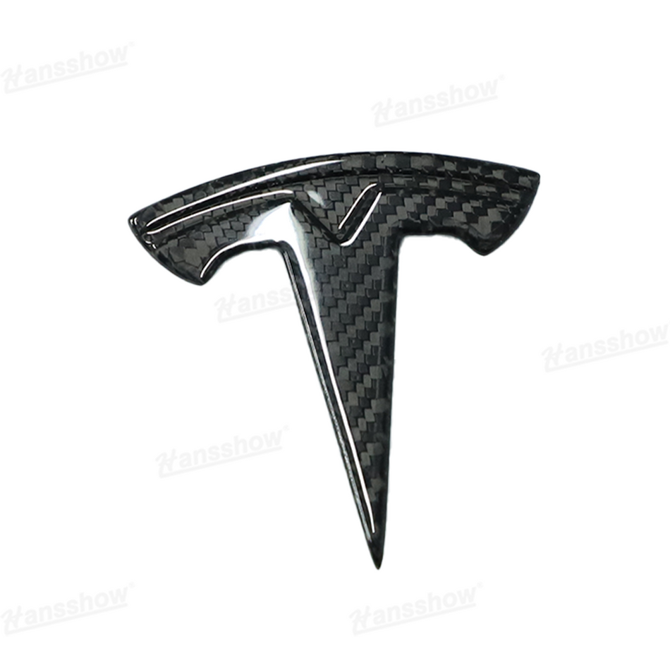 Real Carbon Fiber Tesla Logo for Model 3/Y