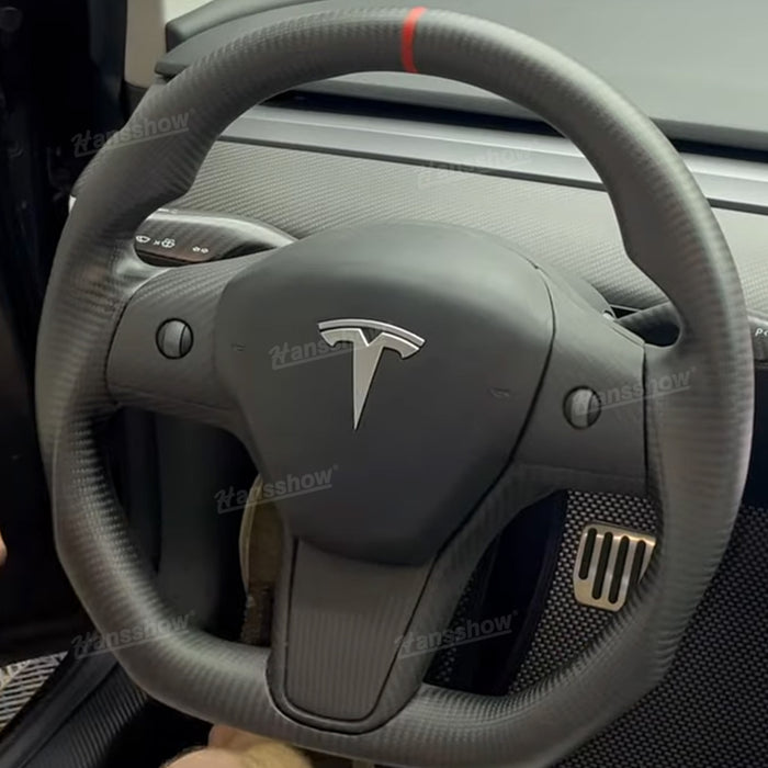 Model 3/Y Full Carbon Fiber Steering Wheel With Heating Function