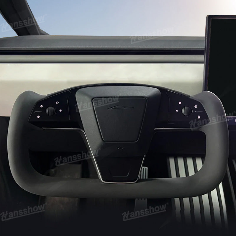 Tesla Cybertruck Yoke Steering Wheel Personalized Nappa Leather|Hansshow